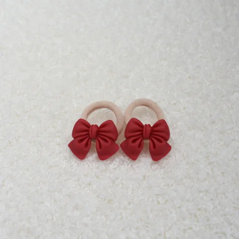 Haarelastiekjes strik rood 