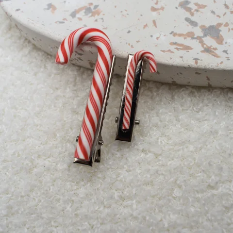 Haarspeldje candy cane