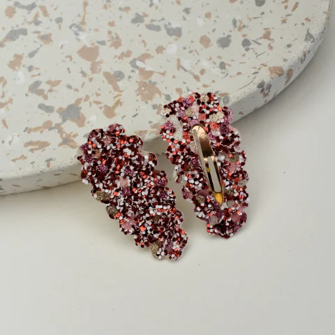 Haarspeldje kerst glitter 