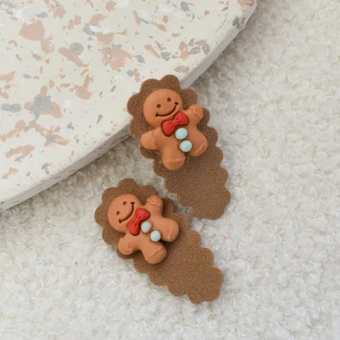 Haarspeldje peperkoek mannetje