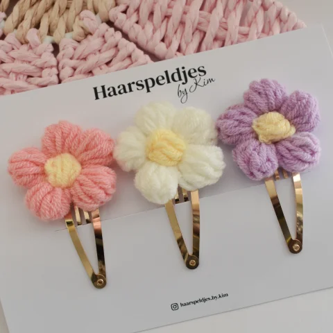 Bloemenset - gehaakt 