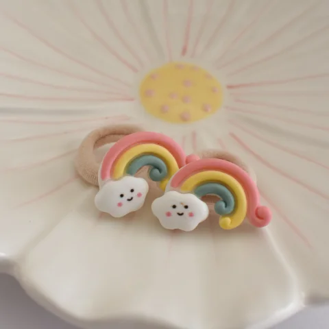 Haarelastiekjes - regenboog