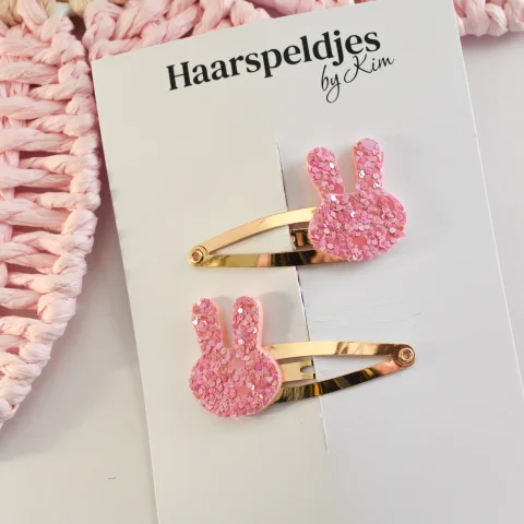 Konijnensetje - roze 