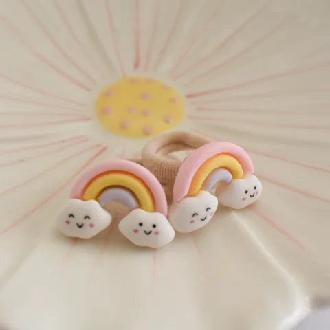 Haarelastiekjes - sweet rainbow