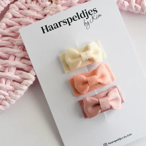 Babystrikjes - peach
