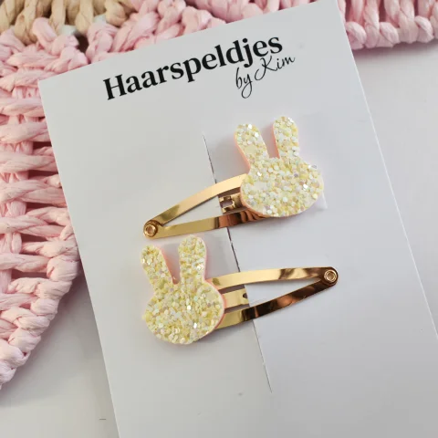 Konijnensetje - geel