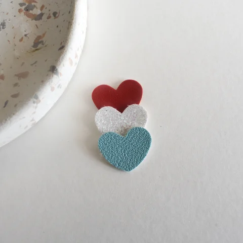 Rood wit blauw - glitter