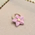 Miniatuur van Polymeerklei haarelastiekje - pink flower