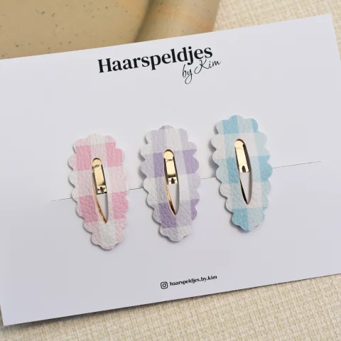 Haarspeldjes ruitjes