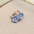 Miniatuur van Haarelastiekjes - blue flowers